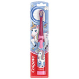Colgate Kids Battery Powered Minecraft Toothbrush, Extra Soft Kids Battery Toothbrush with 1 AA Battery Included, Made for Ages 3 and Up, Features Easy On and Off Switch, Flat Lay Handle