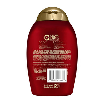 OGX_Frizz-Free_+_Keratin_Smoothing_Oil_Conditioner,_5_in_1,_for_Frizzy_Hair,_Shiny_Hair,_13_Fl_Oz