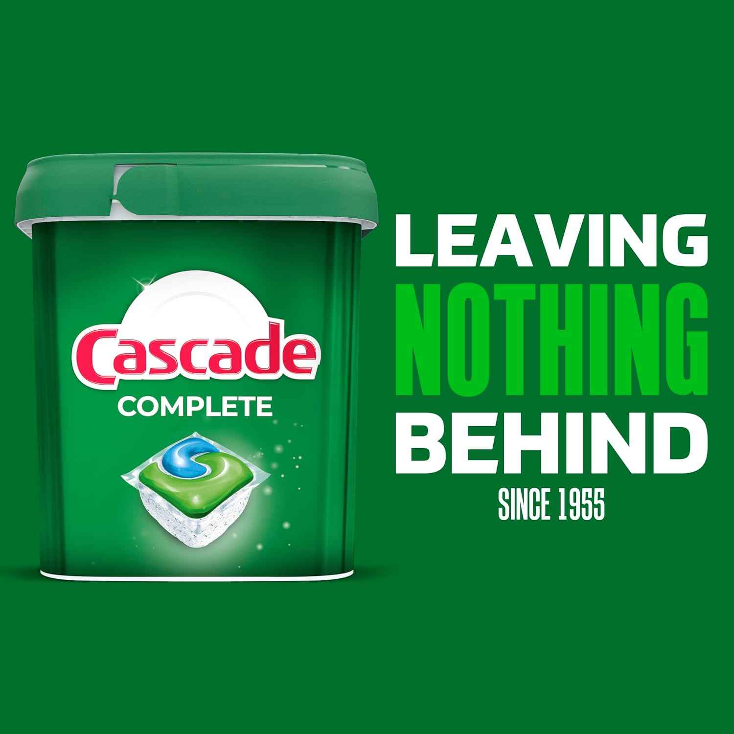Cascade Complete Dishwasher Pods - Fresh Scent ActionPacs, Dishwasher Detergent, Dishwasher Soap, Detergent Pods