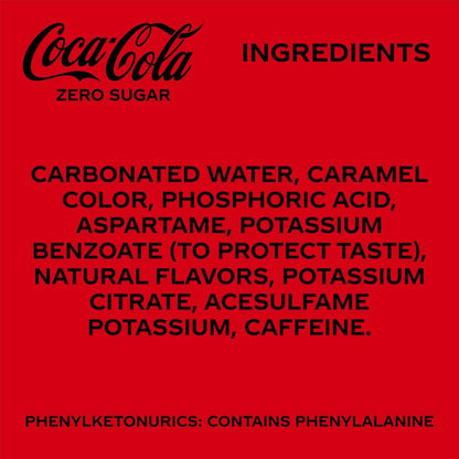 Coca-Cola Zero, 12 fl oz, 12 Pack