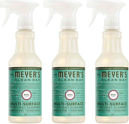 MRS. MEYER'S CLEAN DAY Multi-Surface Everyday Cleaner, Basil Scent, 16 Fl Oz Bottle