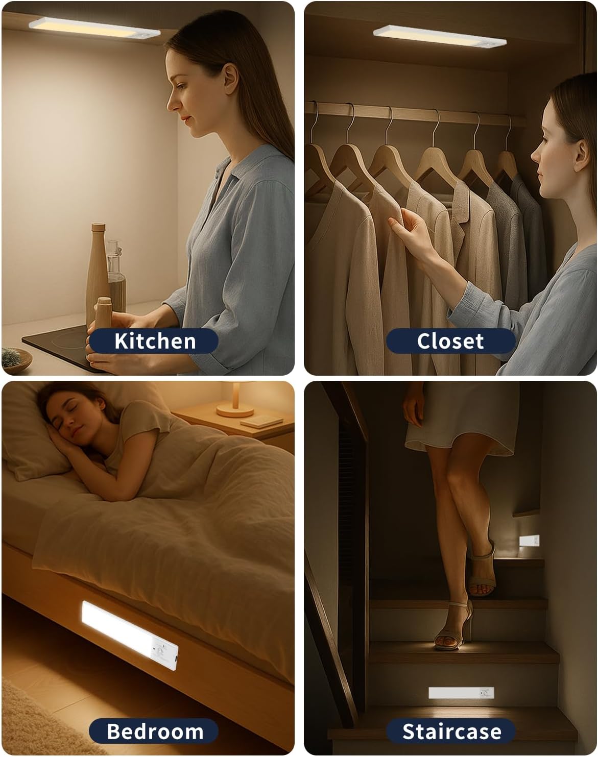 FBY_Under_Cabinet_Lighting,1800mAh_USB_Rechargeable_Closet_Light,_8-Inch_LED_Motion_Sensor_Indoor,_3-Level_Adjustable_Brightness_and_3_Color_Temperature_Options_(3Pack)