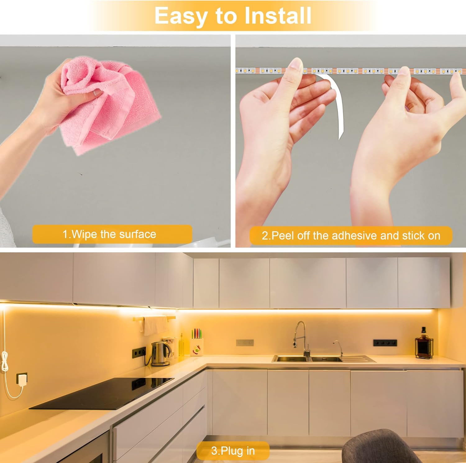 LAFULIT_Under_Cabinet_Lighting_Kit,_13FT_/_16.4FT_Flexible_LED_Strip_Lights_with_Remote_&_Power_Adapter,_2700K–6000K_Warm/Neutral/Daylight_White_&_Multicolor_Options,_for_Kitchen_Cabinets,_Shelves,_Desks_&_Counters