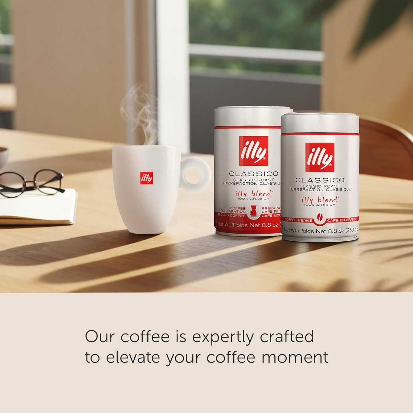 illy_Arabica_Selections_Ethiopia_Whole_Bean_Coffee,_100%_Arabica_Bean_Single_Origin_Coffee,_Light_Roast_with_Notes_of_Jasmine,_All-Natural,_No_Preservatives,_8.8_Ounce_Can_(Pack_of_1)