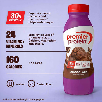 Premier Protein Shake, 8 Flavor Variety Pack, 30g Protein, No Added Sugar, 24 Vitamins & Minerals to Support Immune Health, 11.5 fl oz