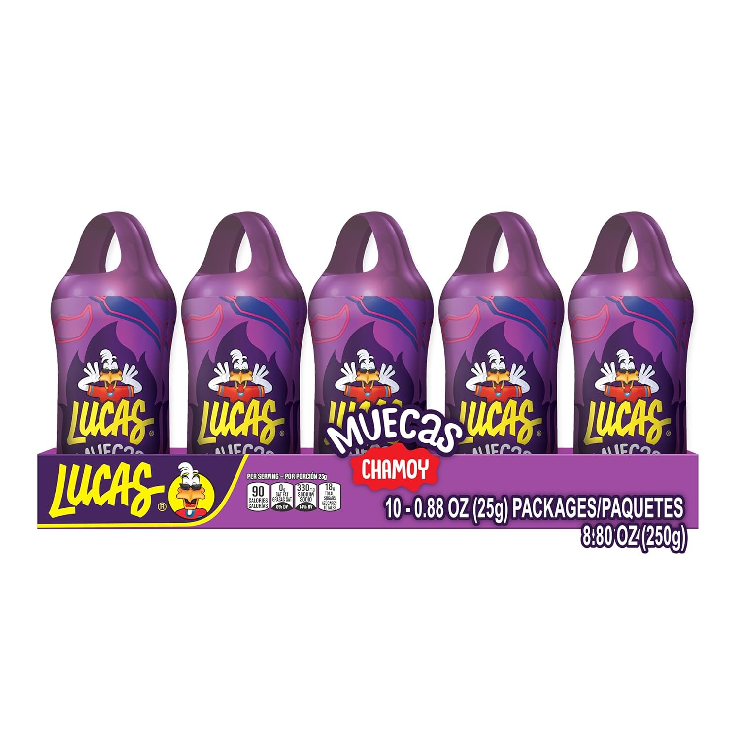 Lucas_Muecas_Lollipop_Chamoy_Flavor_Candy,_0.96oz_-_10_Pieces_Pack_for_Treats,_Snack,_Parties,_Piñatas