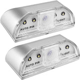 SENHAI 2 Pack Keyhole Light, Infrared IR Wireless Door Lock Lamp, Auto Sensor Motion Detector, 4 LED Bulbs