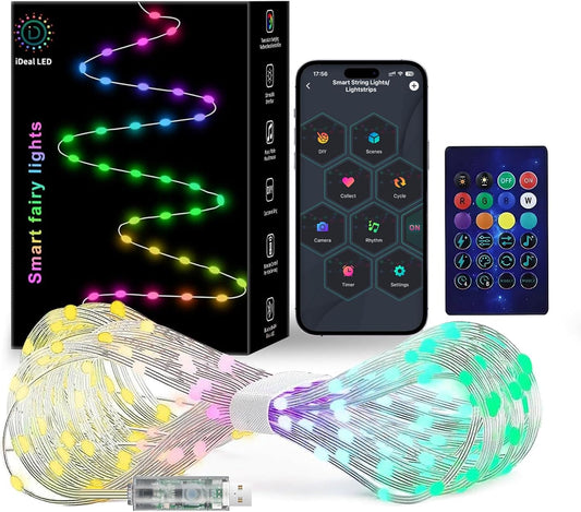 Smart_Fairy_String_Lights,_33Ft_Usb_DIY_Twinkle_Lights_w/Remote_&_App_Controlled,_music_sync,12_Modes,_Multicolor_&_Warm_White_for_Bedroom,_Christmas,_Parties,Wedding,Centerpiece,_Decoration
