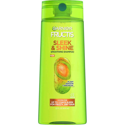 Garnier Fructis Sleek & Shine Shampoo, Frizzy, Dry, Unmanageable Hair