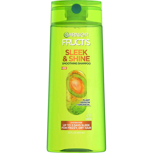 Garnier Fructis Sleek & Shine Shampoo, Frizzy, Dry, Unmanageable Hair