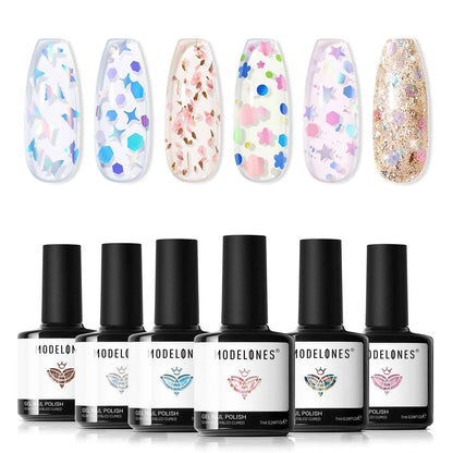 modelones French Cat Eye Magnet Set, Scissor-Shaped Nail Magnet Tool, 2 IN One Cateye Nail Magnet for French Effect, Hole&Bunny-Shaped&Heart Magnet for Cat Eye Gel Polish DIY Easter's Nail Salon