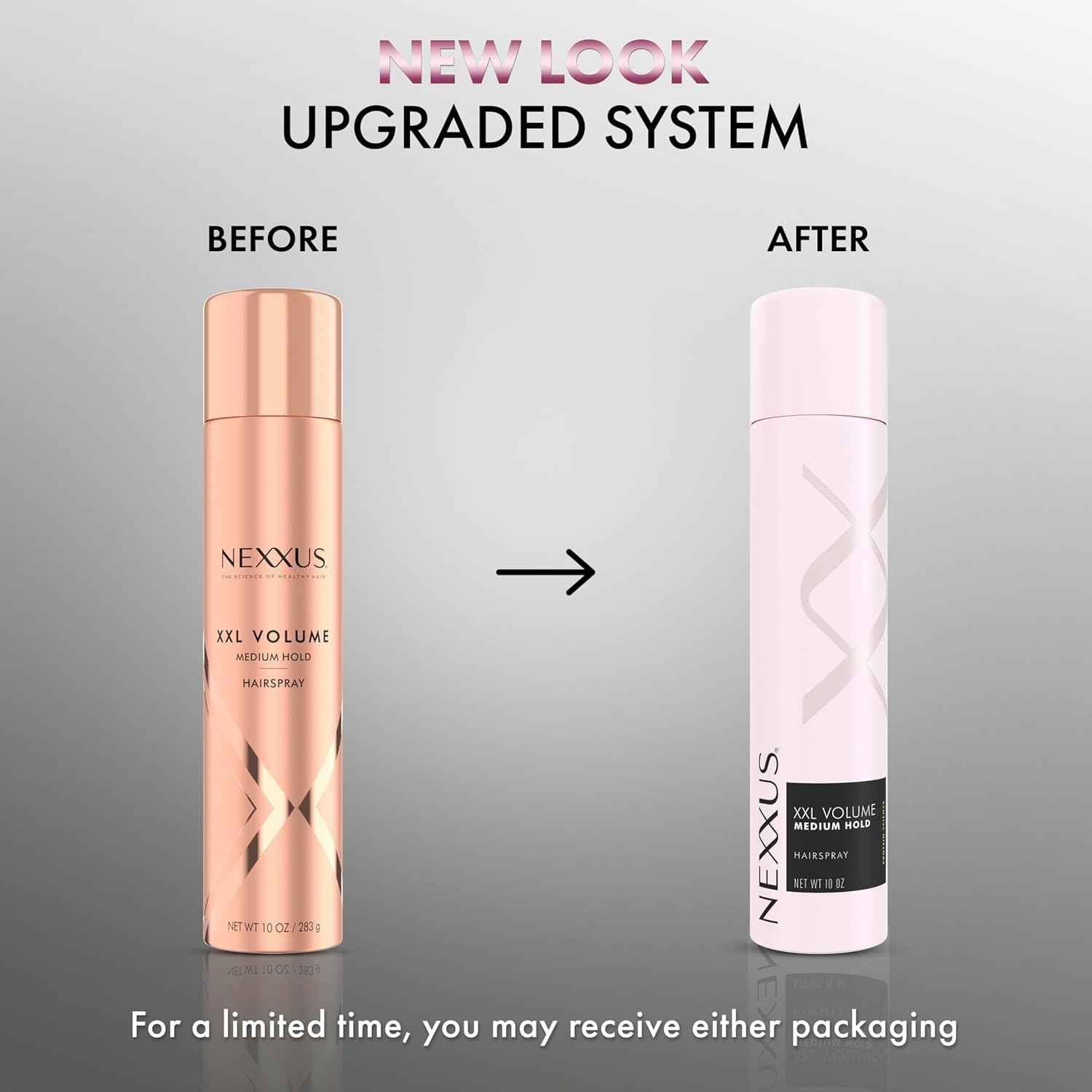 Nexxus Styling Spray XXL Finish Volume Medium Hold Hairspray Powered by STYLEPROTECT Technology