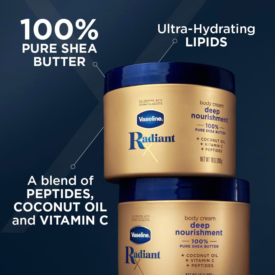 Vaseline_Radiant_X_Deep_Nourishment_Body_Cream_100%_Pure_Shea_Butter,_Coconut_Oil,_Vitamin_C,_&_Peptides_10_oz