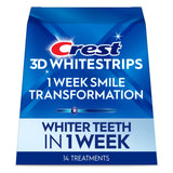 Crest 3D Whitestrips, 1 Week Smile Transformation, Whitestrips 3D White, Teeth Whitening Strip Kit, 14 Treatments (Each with 1 Upper/1 Lower)