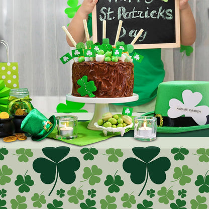 Childom_3_Pack_St_Patricks_Day_Decorations,St_Patricks_Day_Table_Cloths_for_Rectangle_Tables,54"_x_108"_Disposable_Plastic_Tablecloths_for_St._Patrick's_Day,Home,Kitchen,Picnic,Parties,Spring_Decors