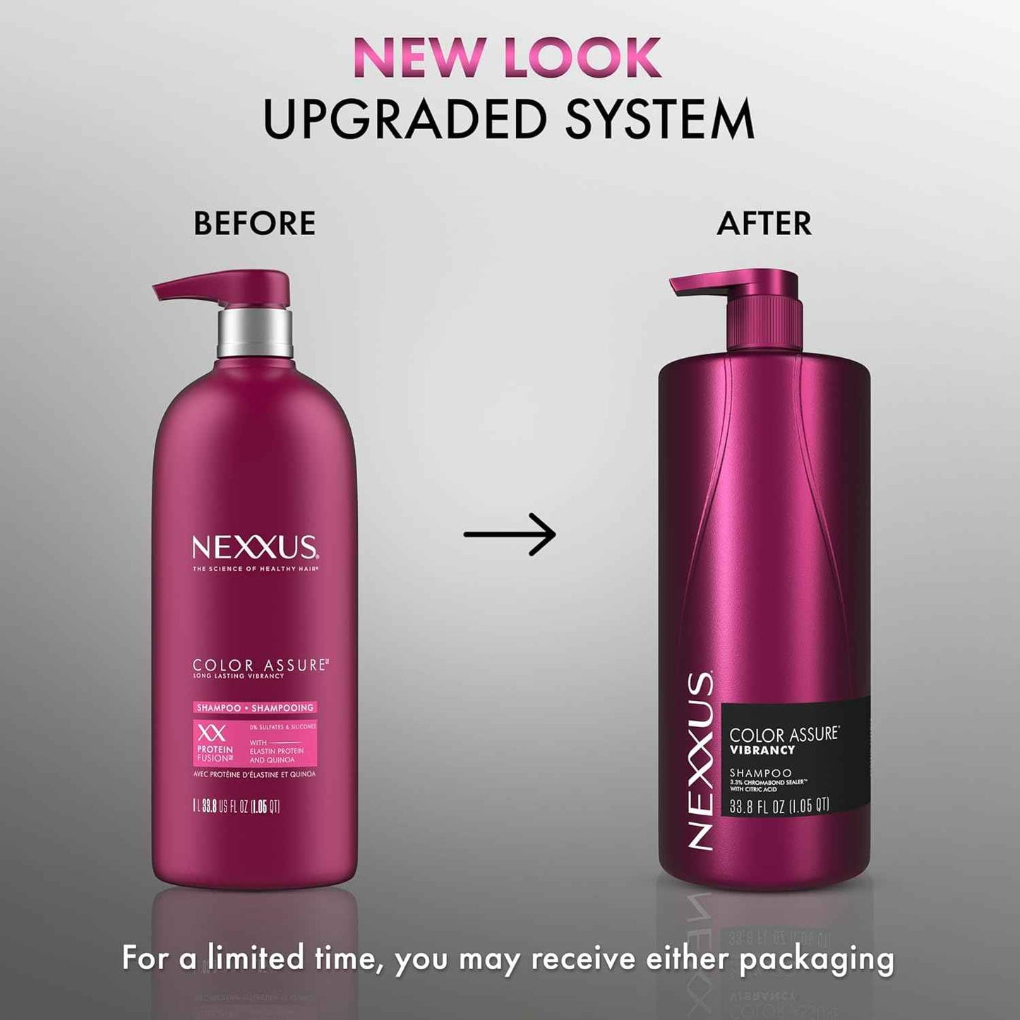 Nexxus Color Assure Shampoo for Vibrancy for Color Treated Hair Powered by Chromabond Sealer with Citric Acid