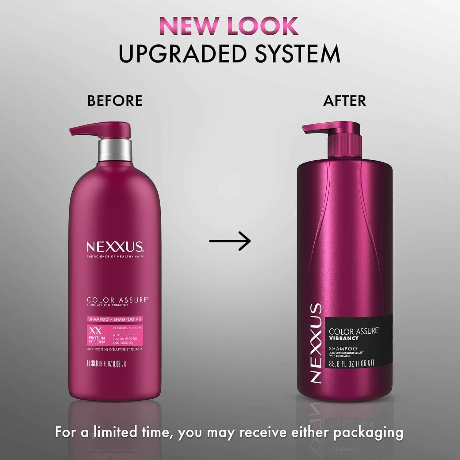 Nexxus Color Assure Shampoo for Vibrancy for Color Treated Hair Powered by Chromabond Sealer with Citric Acid