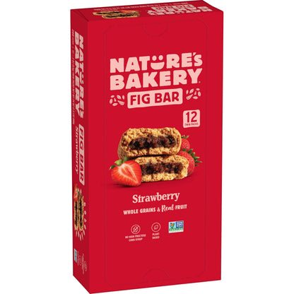 Nature's Bakery Whole Wheat Fig Bars, Real Fruit, Vegan, Non-GMO, Snack bar