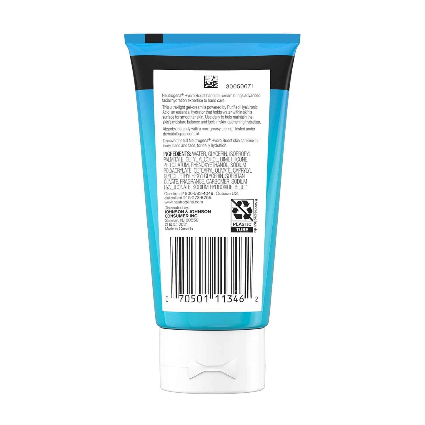 Neutrogena Hydro Boost Hydrating Hand Gel Cream with Hyaluronic Acid for Instantly Quenched, Soft & Supple Hands, Lightweight, Non-Greasy & Quick Absorbing Hand Lotion, Travel Size, 3 Oz
