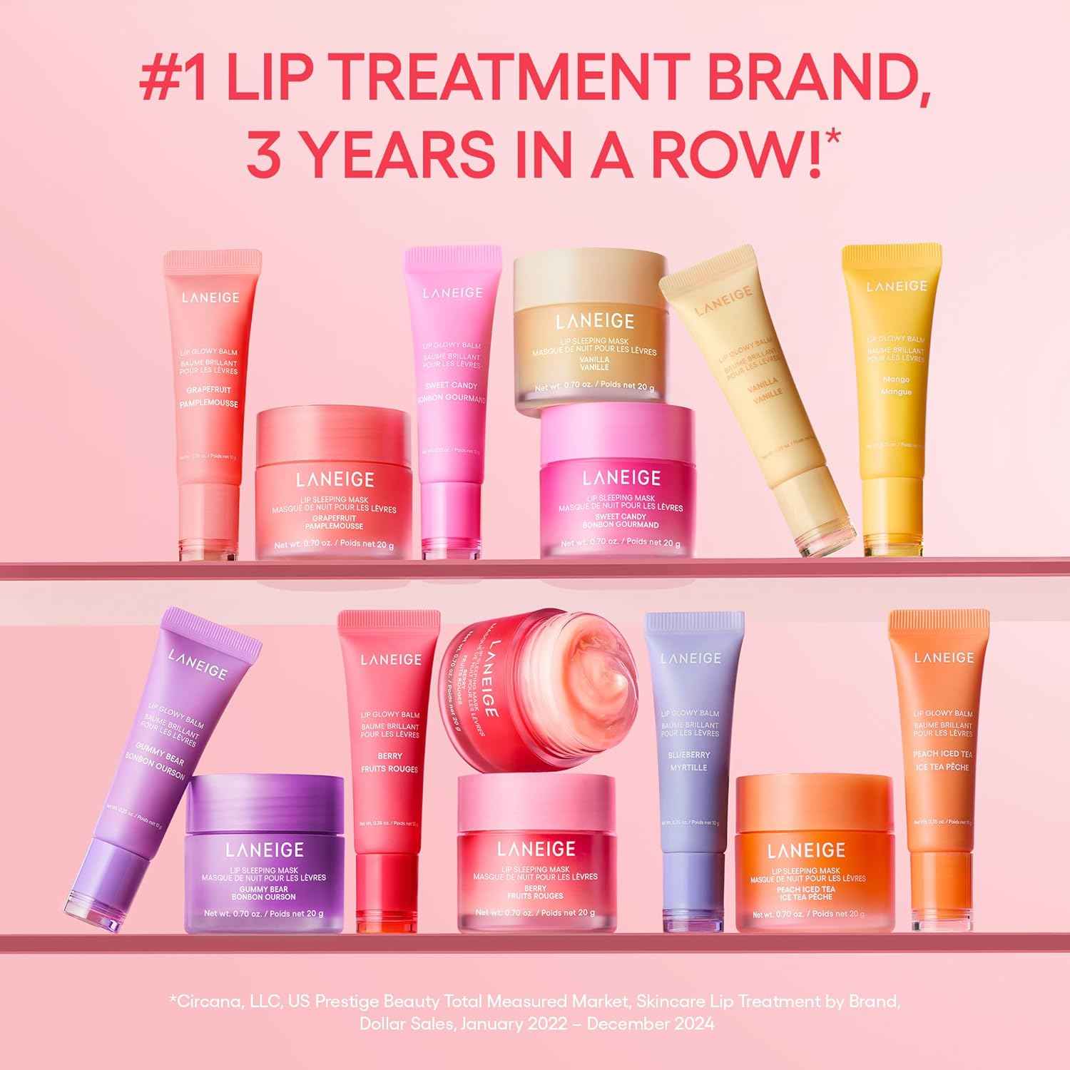 LANEIGE Lip Glowy Balm: Sheer Tinted Lip Moisturizer with Shea Butter, for Hydrating Shine & Soft Lips