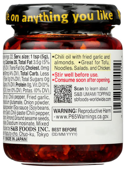 S&B_Chili_Oil_with_Crunchy_Garlic_Topping_3.9_Ounce_(Pack_of_3)