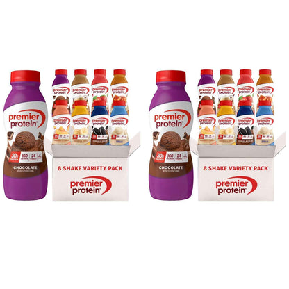 Premier Protein Shake, 8 Flavor Variety Pack, 30g Protein, No Added Sugar, 24 Vitamins & Minerals to Support Immune Health, 11.5 fl oz