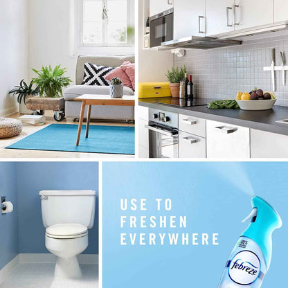 Febreze Air Mist Air Freshener Spray, Odor-Fighting Room Spray, Air Fresheners for Home and Bathroom and Kitchen, Aerosol Can