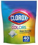 Clorox 2 for Colors - Stain Remover and Color Brightener Packs, 40 Count