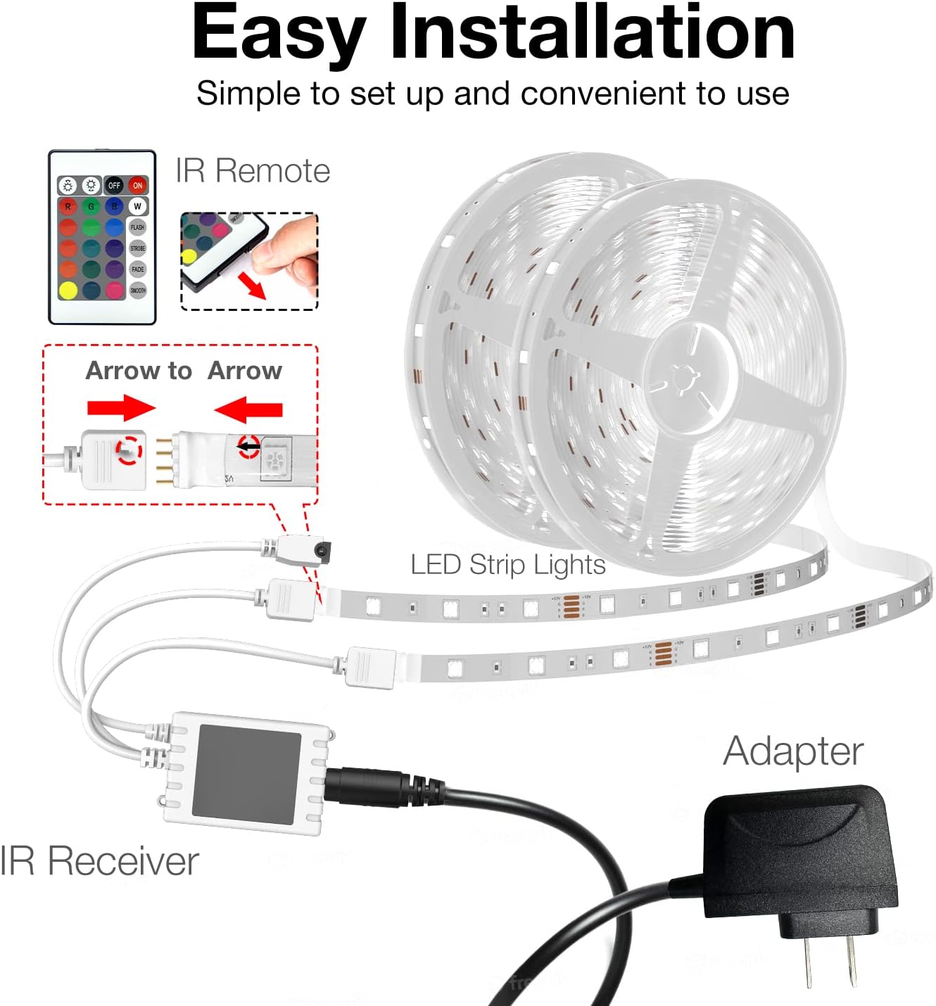 DAYBETTER_Smart_WiFi_Led_Lights_50ft/65.6FT/100ft,_Tuya_App_Controlled_Led_Strip_Lights,_Work_with_Alexa_and_Google_Assistant,_Timer_Schedule,_Color_Changing_Led_Lights_for_Bedroom_Party_Kitchen