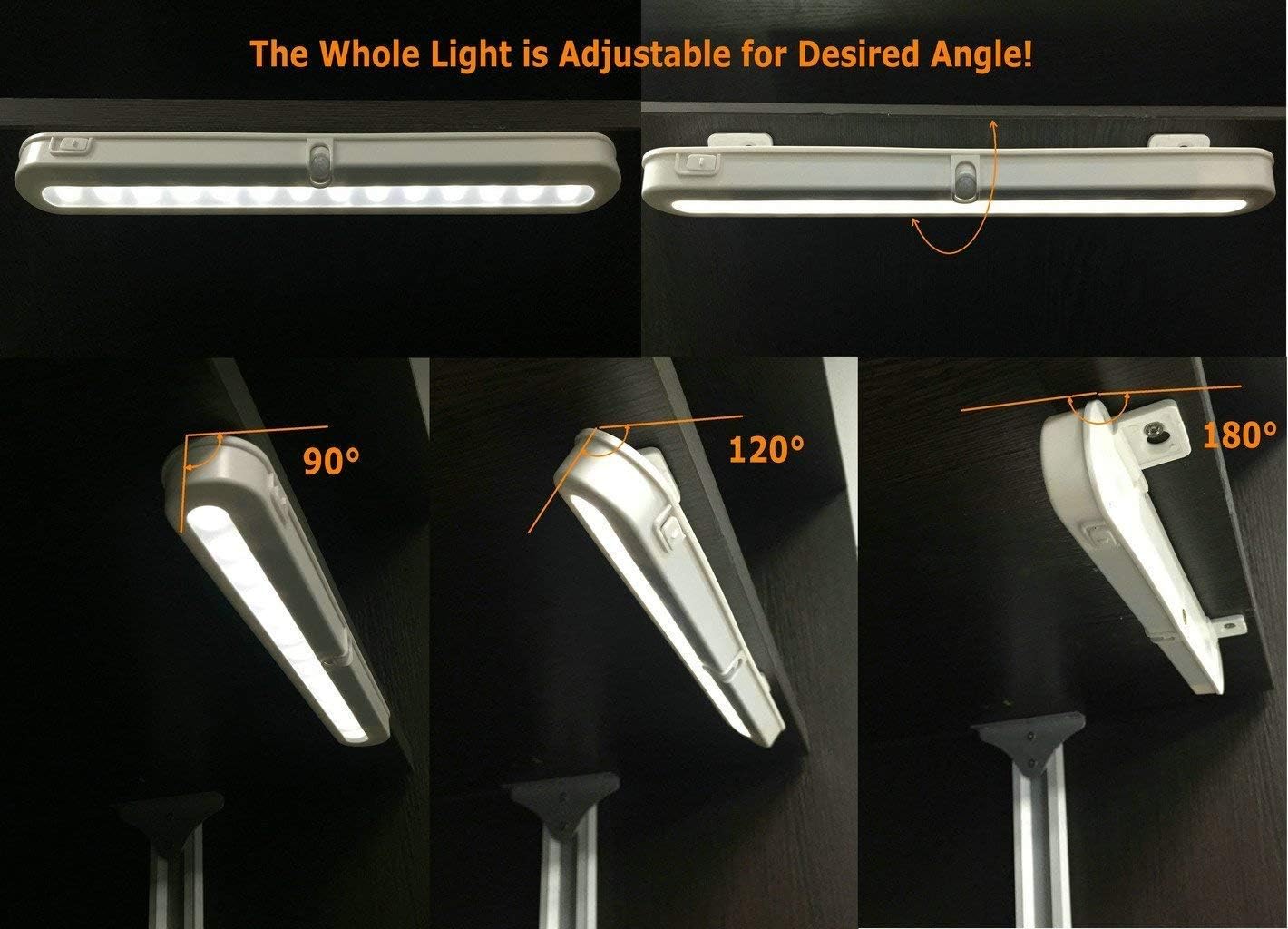 BLS_T01L_LED_Closet_Light,_Super_Bright_20_LED_Under_Cabinet_Lighting_Battery_Powered/DC_Input_Wireless_Motion_Sensing_Light,_Auto_On_Off_Switch,_Motion_Sensor_&_Light_Sensor,_Light_Beam_Adjustable