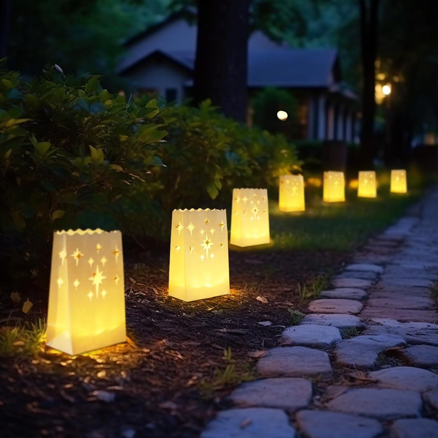 Homemory_Luminary_Bags_with_Flameless_LED_Tealights,_24_Bags,_Warm_White_Lights,_Electric_Tea_Candles_for_Wedding,_Party,_Christmas,_150+_Hours