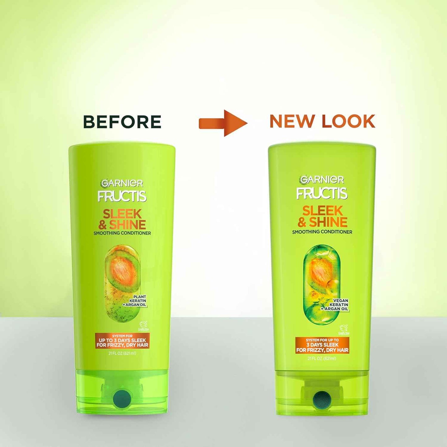 Garnier Fructis Sleek & Shine Conditioner, Frizzy, Dry, Unmanageable Hair