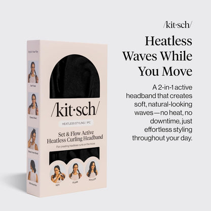 Kitsch_Set_&_Flow_Active_Heatless_Curling_Headband_For_Women_–_Achieves_Heatless_Curls_Overnight,_No_Heat_Damage_|_Heatless_Curlers_with_Flexible_Fit_|_Great_During_Gym_Sessions,_Travel_-_Black,_1pc