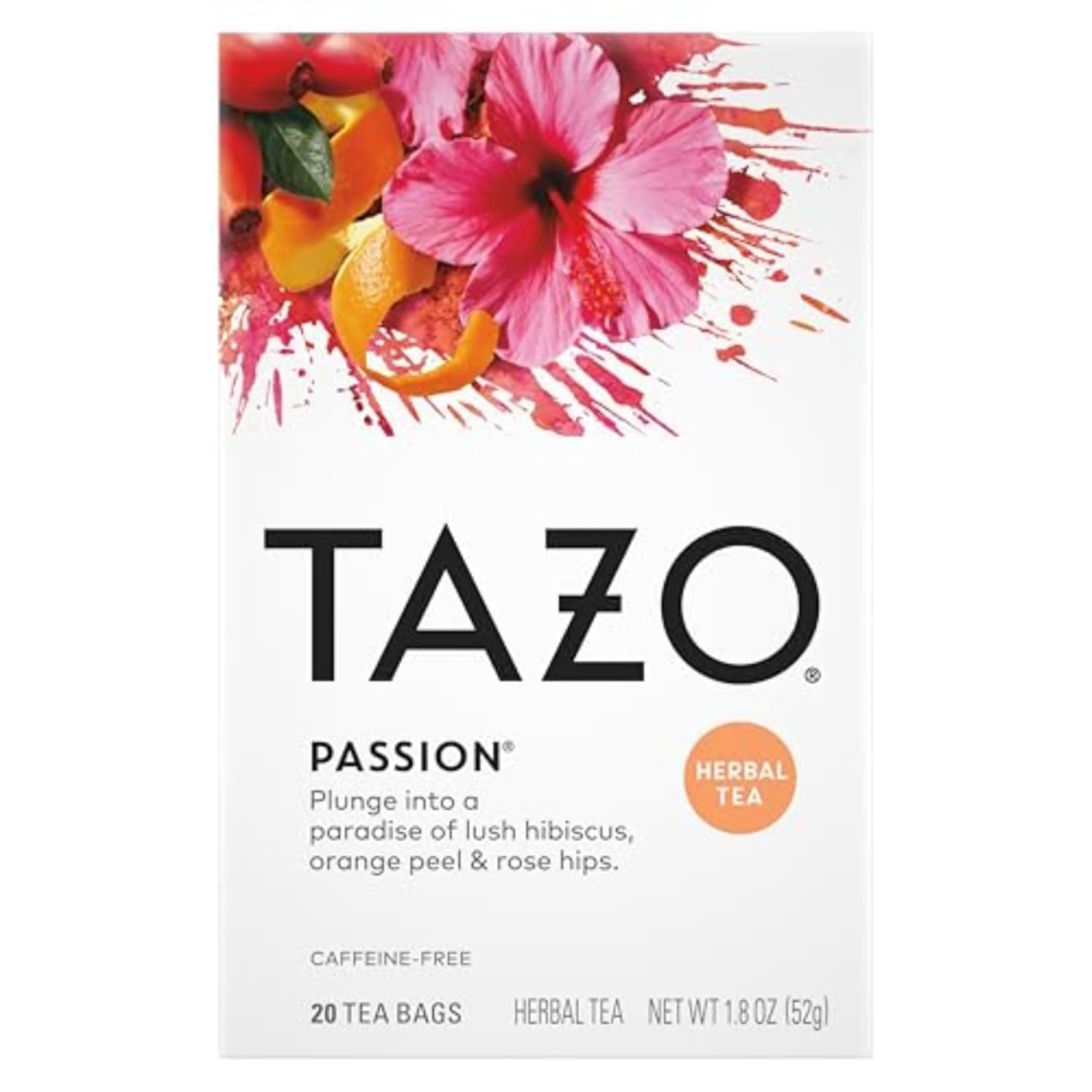 TAZO_Passion_Herbal_Tea_Bags,_Iced_or_Hot,_Caffeine-Free,_120_Total_Tea_Bags_(20ct_-_Pack_of_6)