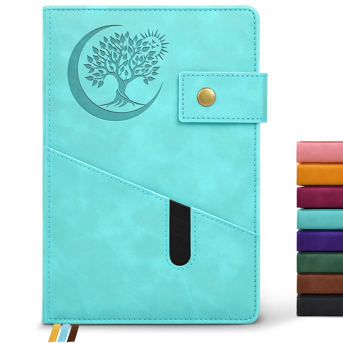 PAIBAS Lined Journal Notebook for Men, A5 Leather Journals for Writing Women, Hardcover Notebooks for Work,School,Note Taking,Travel,Business,Personal daily Diary,200 Page College Ruled (5.9&amp;#34; x 8.4&amp;#34;)