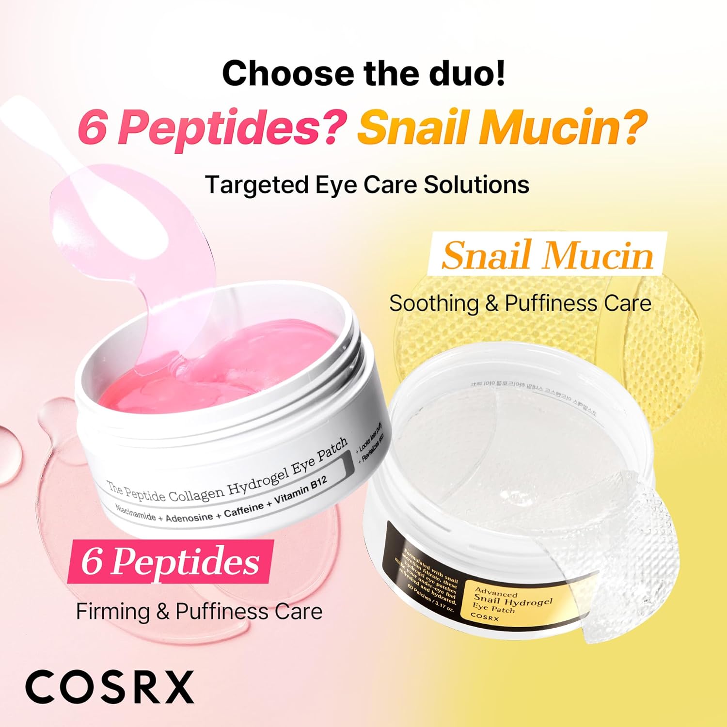COSRX_Snail_Mucin_Peptide_Under_Eye_Cream,_0.84_fl_oz,_73.7%_Snail_Mucin_and_Niacinamide,_Eye_Care,_Eye_Cream_Anti_Aging,_Dark_Circles,_Korean_Skin_Care