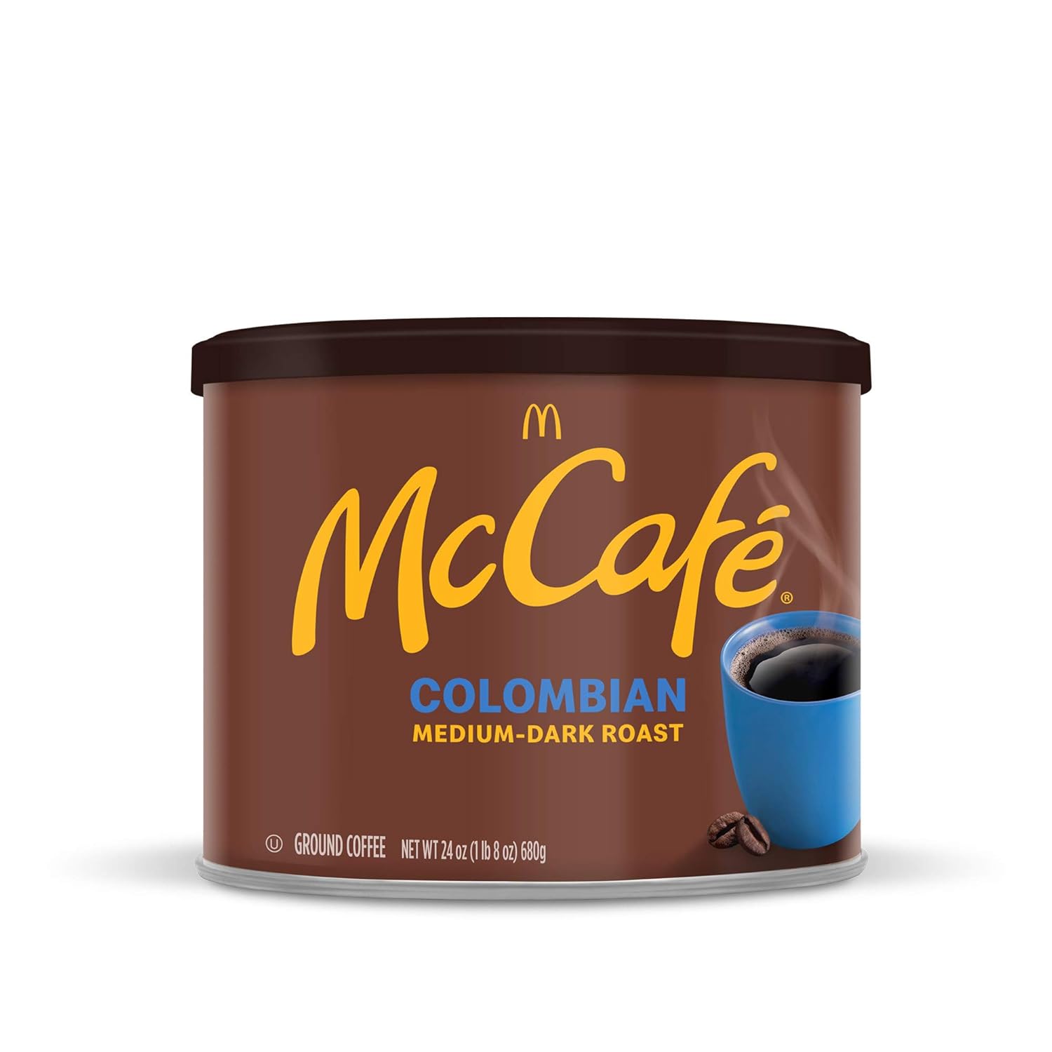 McCafe_Colombian,_Medium-Dark_Roast_Ground_Coffee,_24_oz_Canister