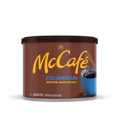 McCafe_Colombian,_Medium-Dark_Roast_Ground_Coffee,_24_oz_Canister