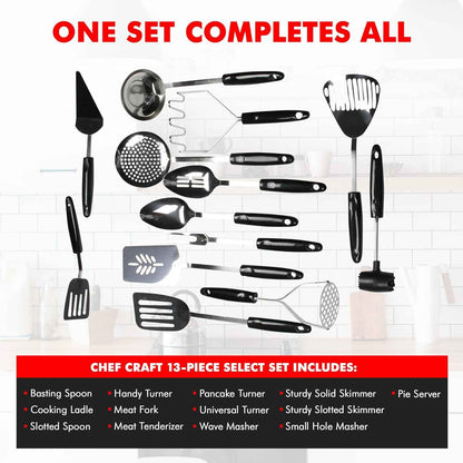 Chef Craft Select, 10.25 inch, Stainless Steel/Black
