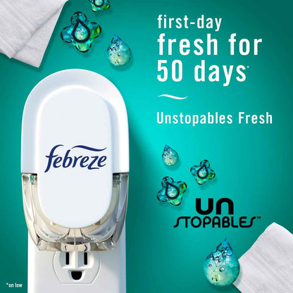 Febreze Plug-in Air Freshener, Odor-Fighting Scented Oil Refill, Air Fresheners for Home, Bathroom and Kitchen, Long Lasting, Multi Color
