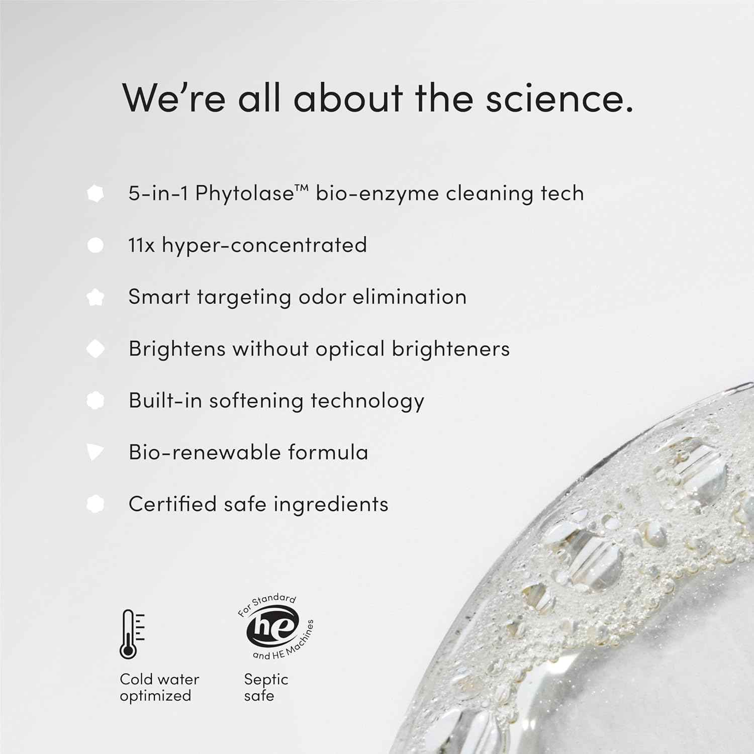 Dirty Labs | Bio-Liquid Laundry Detergent Hyper-Concentrated High Efficiency & Standard Machine Washing Nontoxic, Biodegradable Stain Odor Removal