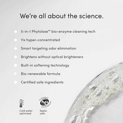 Dirty Labs | Bio-Liquid Laundry Detergent Hyper-Concentrated High Efficiency & Standard Machine Washing Nontoxic, Biodegradable Stain Odor Removal