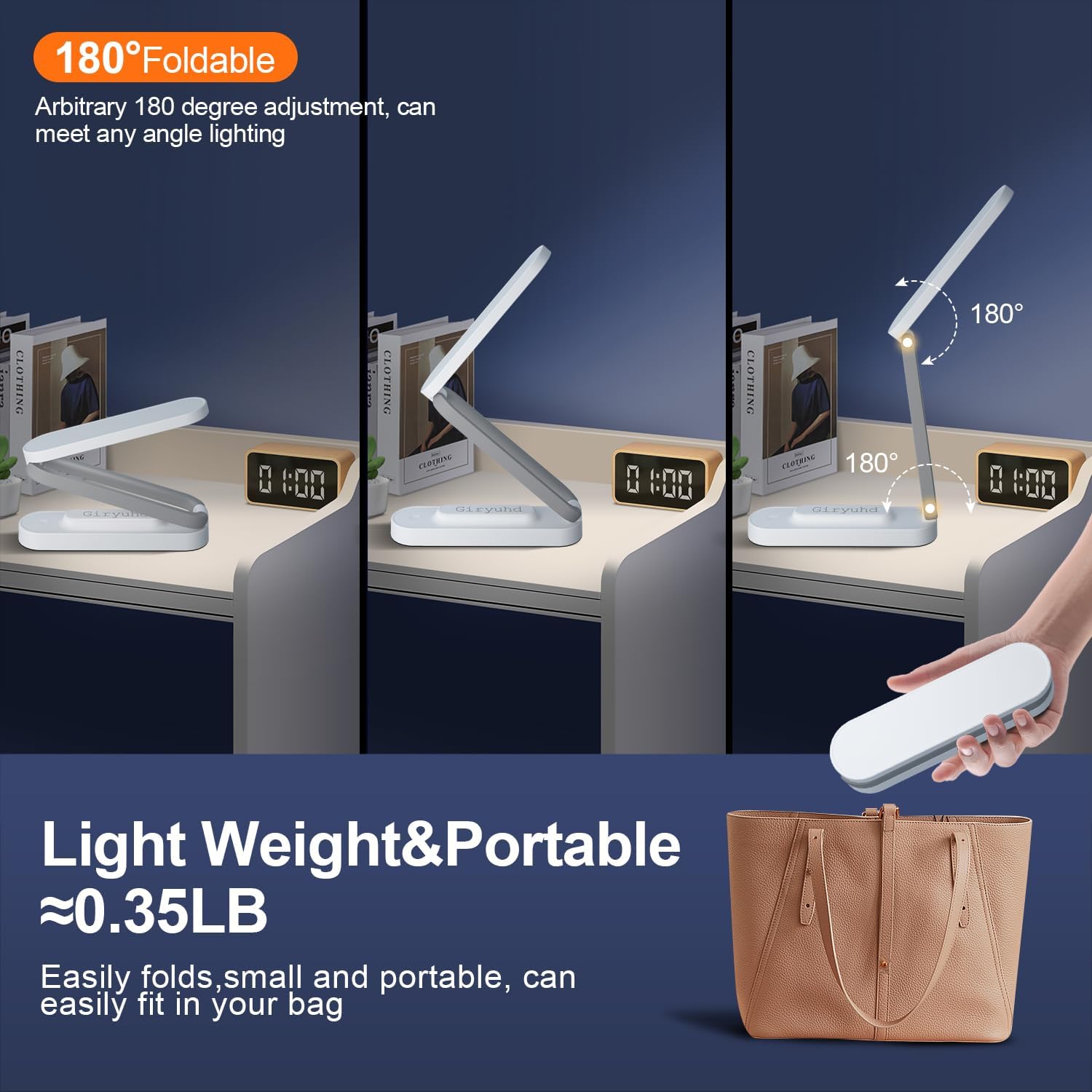 LED_Desk_Lamp_for_Office_Home_&_Battery_Operated_Lamp_Rechargeable_Lamp_Foldable_&_Portable_Light,_LED_Desk_Light_Strip,_3_Brightness_Dimmable_Small_Desk_Lamp_Wireless_Reading_Lamp_(White)