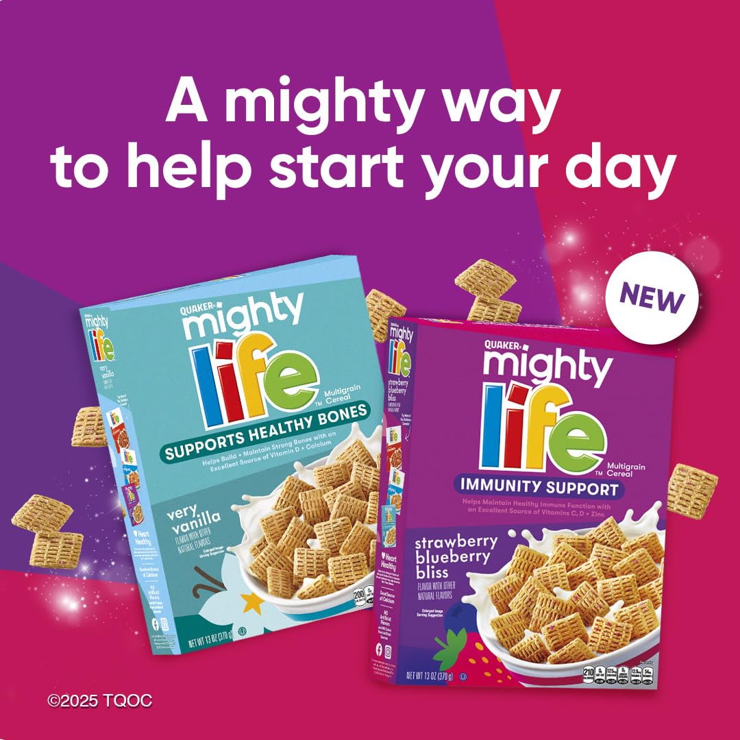 Quaker_Mighty_Life_Multigrain_Cereal,_Very_Vanilla,_Bone_Health_Support,_22.3_Oz_Family_Size