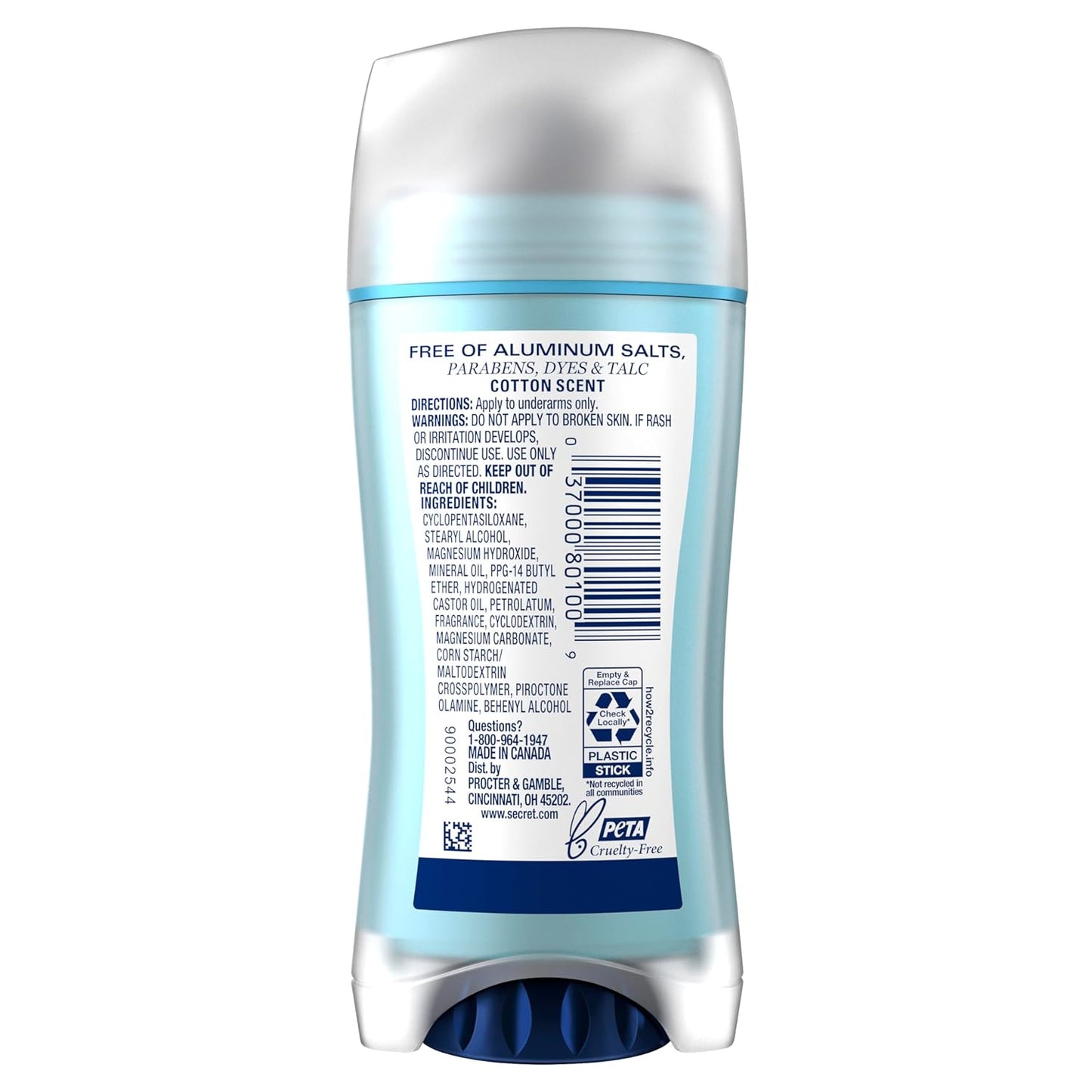 Secret_Aluminum_Free_Deodorant_for_Women,_48hr_Odor_Protection,_Free_of_Parabens_Dyes_Talc_&_Baking_Soda,_PH_Balancing_Minerals,_Dry_Solid,_Cotton_Scent,_2.4_oz