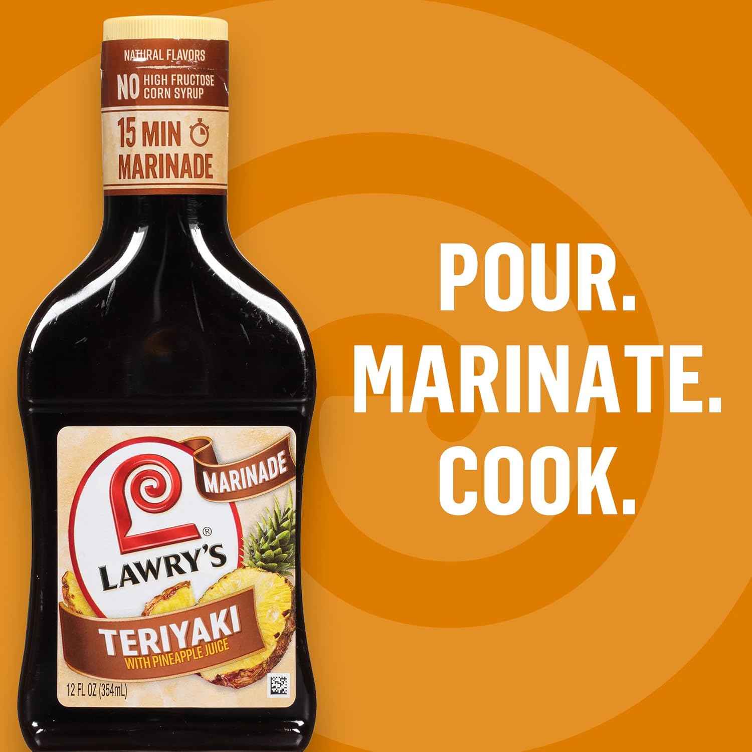 Lawry's Teriyaki With Pineapple Juice Marinade, 12 fl oz