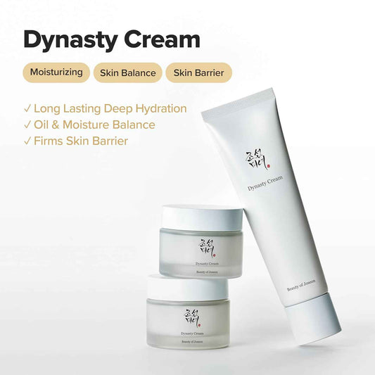 Beauty of Joseon Dynasty Cream Hydrating Face Moisturizer for Dry, Sensitive Skin, Korean Skincare for Men and Women