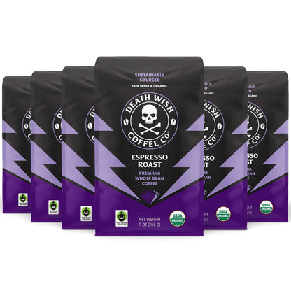 Death Wish Coffee, Organic and Fair Trade Whole Bean Coffee