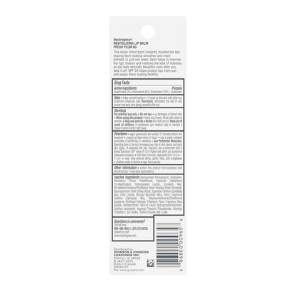 Neutrogena Revitalizing Tinted Lip Balm with SPF 20, Hydrating Tinted Lip Care with Sunscreen, Moisturizing Sheer Tint for Softer, Healthier-Looking Lips, Sheer Fresh Plum 60, 0.15 oz