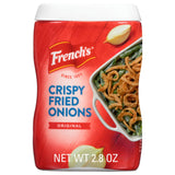 French's Crispy Fried Onions, Original, Made with Real Onions, No Artificial Flavors, Sprinkle on Salads, Potatoes, Chicken, Burgers, Green Bean Casserole, 2.8 oz